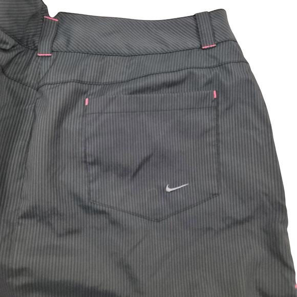 Nike Golf Gray Black Pinstripe Pink Accents Athletic Golf Pickleball  Skort 14 - Picture 4 of 5